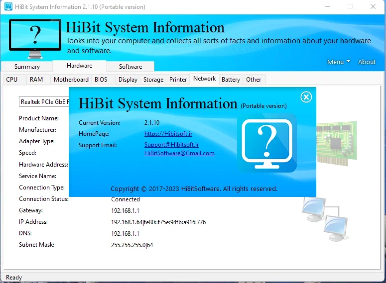 Screenshot #3 - HiBit System Information 2.1.10 + Portable