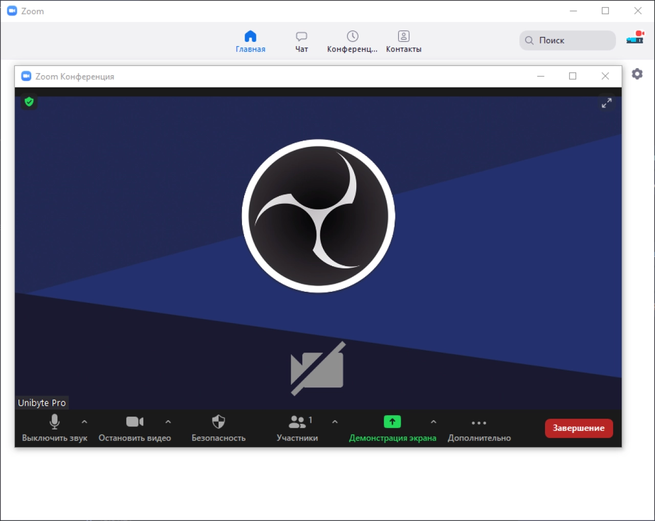 Screenshot #1 - Zoom Workplace v6.4.0 для Windows