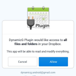Screenshot #3 - DYNAMICG DROPBOX PLUGIN 7.90