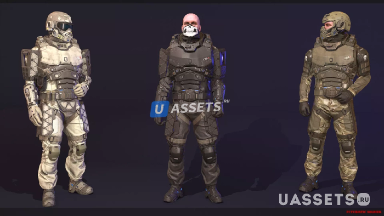 Screenshot #2 - Futuristic Soldier`s Pack