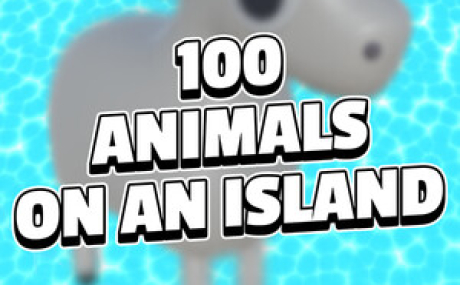 100 ANIMALS ON AN ISLAND