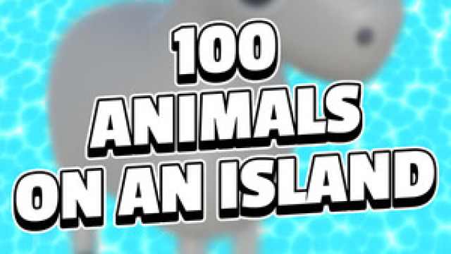 100 ANIMALS ON AN ISLAND