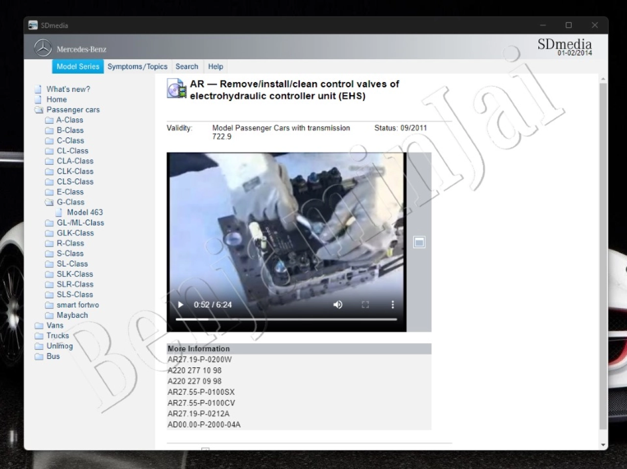 Screenshot #4 - StarFinder webETM full offline 2023 - Офлайн руководство по ремонту Mercedes