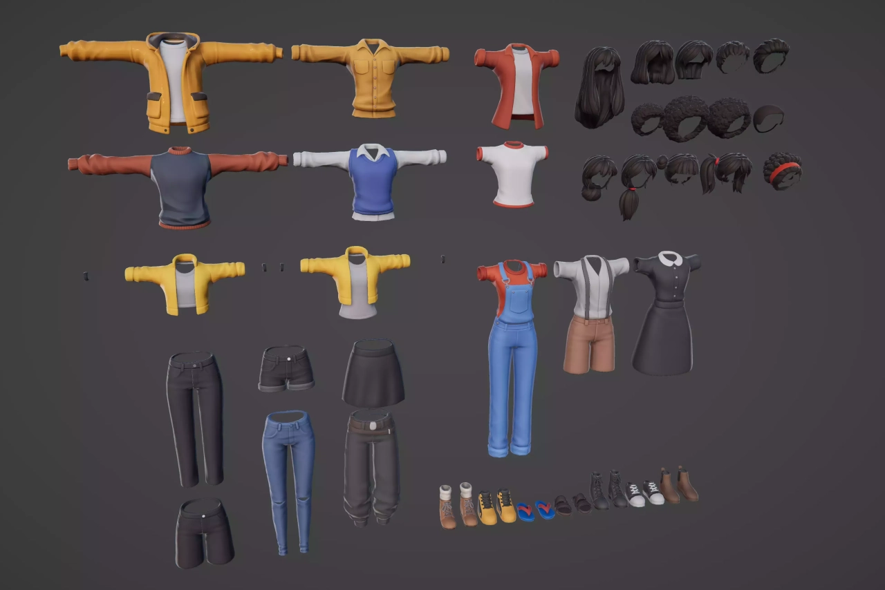 Screenshot #3 - Modular Stylized Character