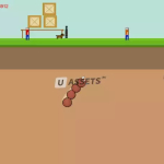 Screenshot #1 - 2D Side Scrolling - Giant Monster Worm Survival KIT