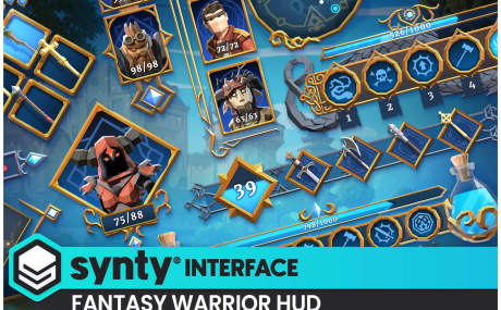 Fantasy Warrior HUD - Synty INTERFACE - GUI