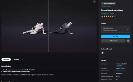 Drunk Man Animations (4.27 and 5.0 – 5.7)