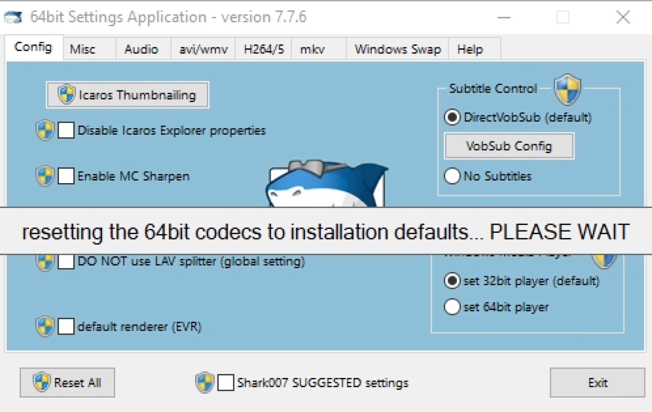 Screenshot #1 - ADVANCED Codecs for Windows 7/8/10 13.7.3 + x64 / Win7codecs