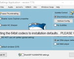 Screenshot #1 - ADVANCED Codecs for Windows 7/8/10 13.7.3 + x64 / Win7codecs