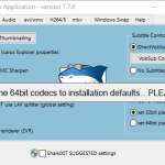 Screenshot #1 - ADVANCED Codecs for Windows 7/8/10 13.7.3 + x64 / Win7codecs