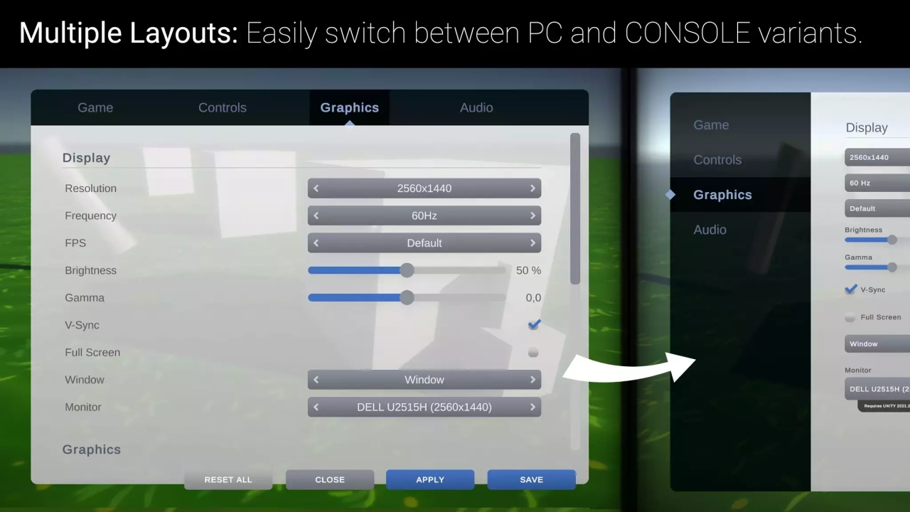 Screenshot #3 - Settings & Game Options - Unified Menu