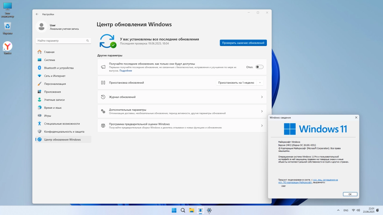 Screenshot #5 - Windows 11 Pro 24Н2 Build 26100.4351 by ivandubskoj