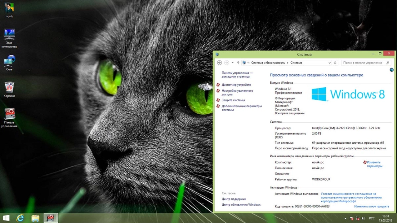Screenshot #1 - Windows 8.1 Professional x64 CAT'S / by novik