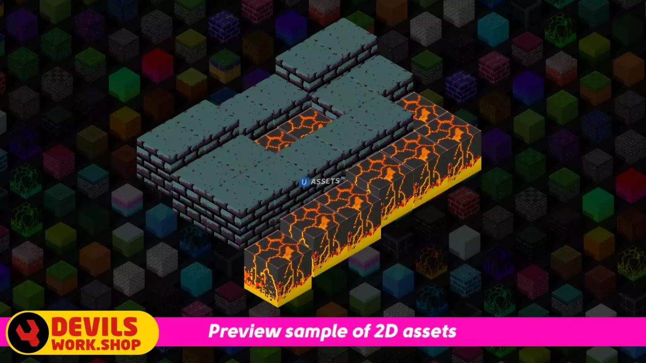 Screenshot #4 - 2D PixelArt - Isometric Blocks