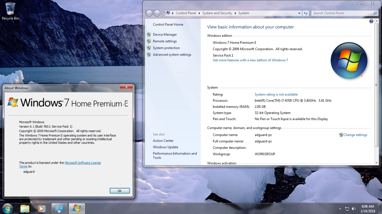 Screenshot #6 - Windows 7 SP1 x86/x64 With Update 7601.24058 AIO v.18.02.24