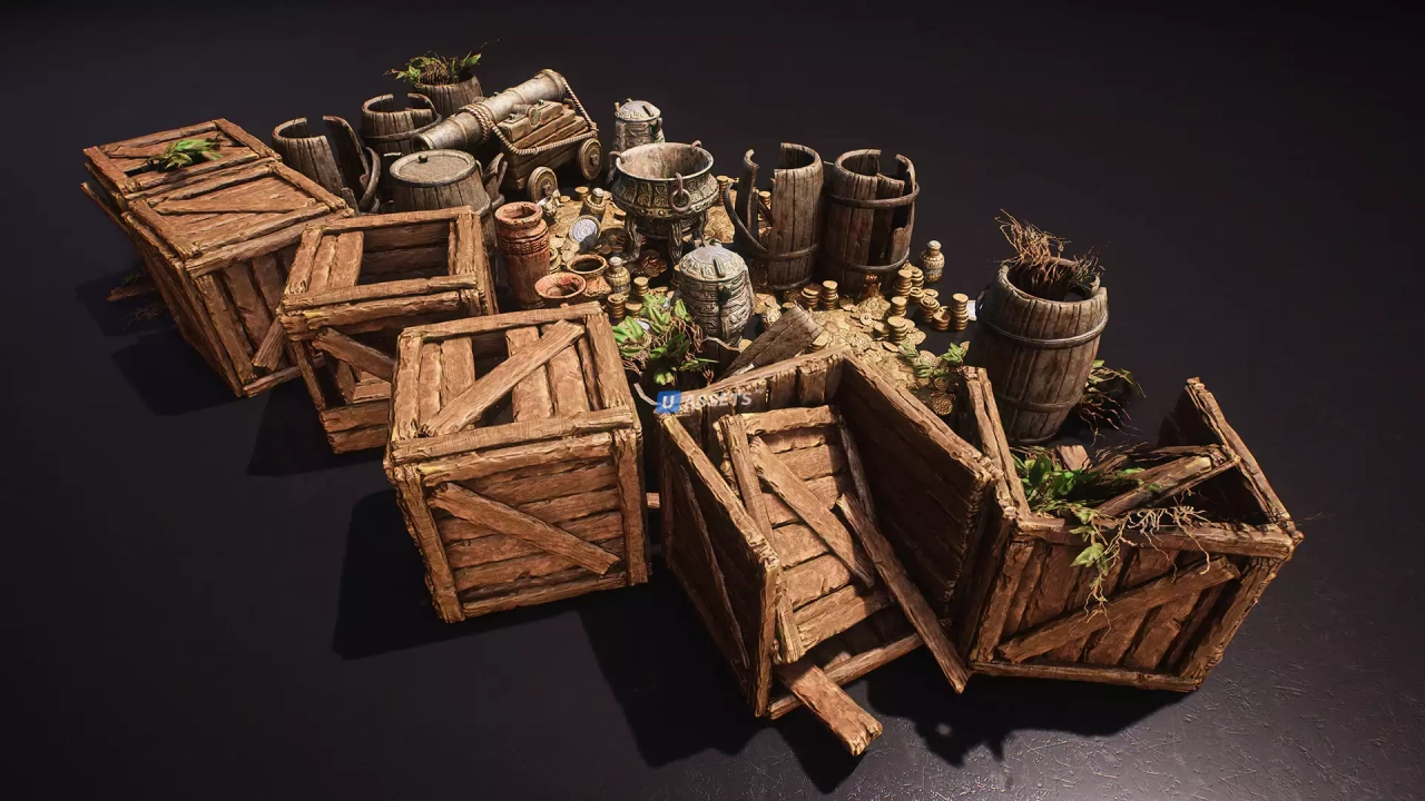 Screenshot #2 - Ruins Treasure Prop Pack