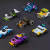 Low Poly Tiny Cartoon Racing Cars Asset Pack