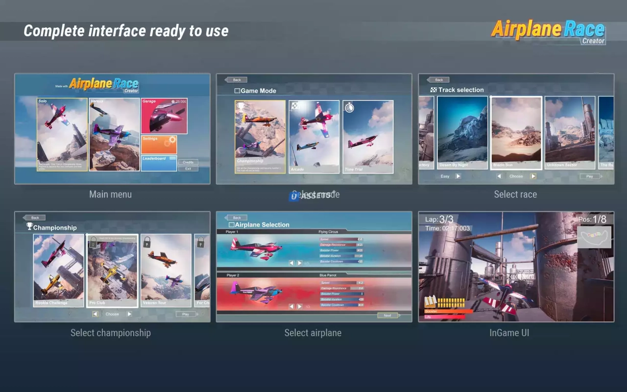 Screenshot #4 - Airplane Race Creator