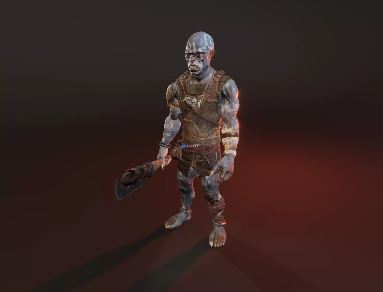 Screenshot #4 - PBR Blue Orc Animated Characters Pack