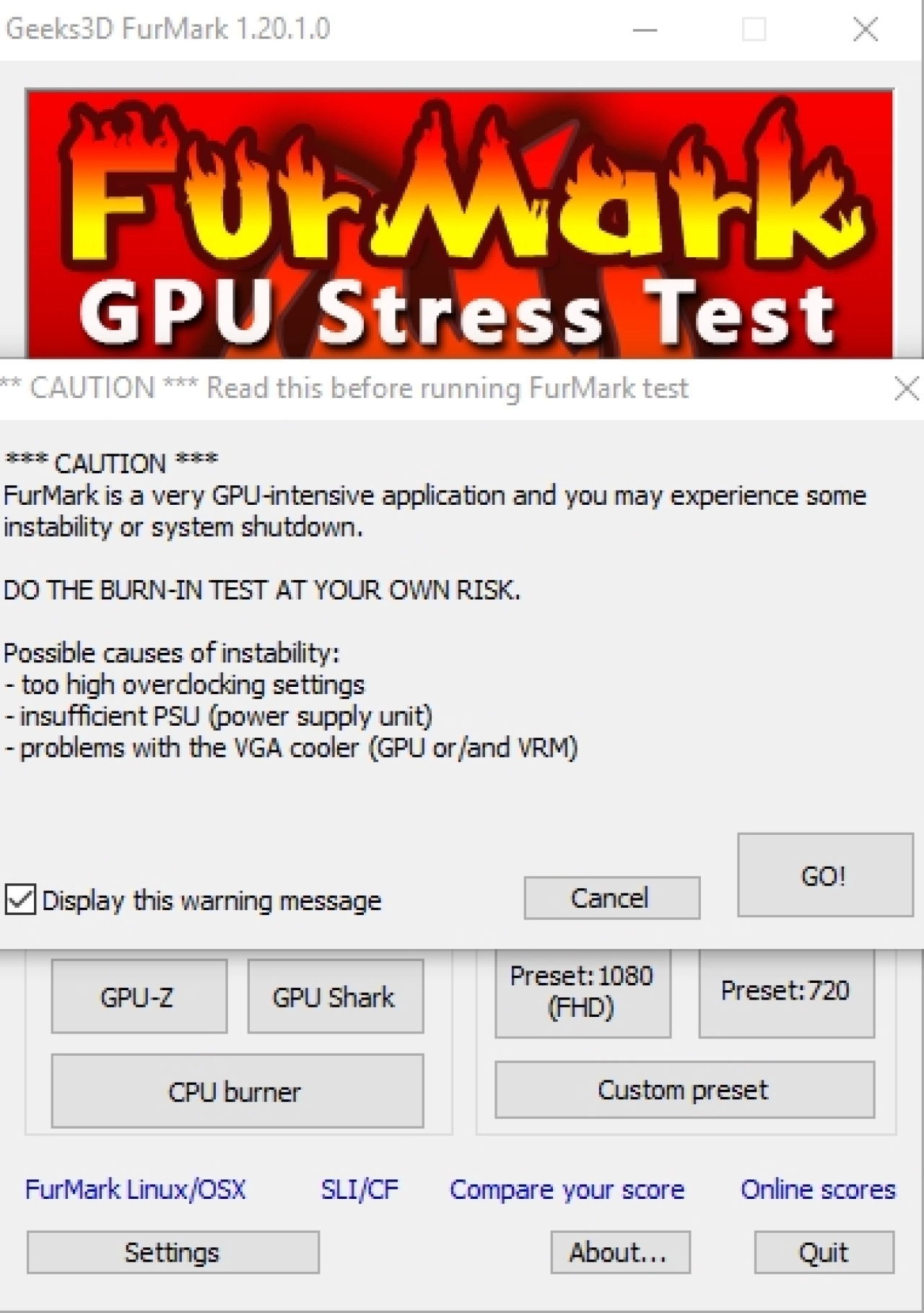 Screenshot #3 - FurMark