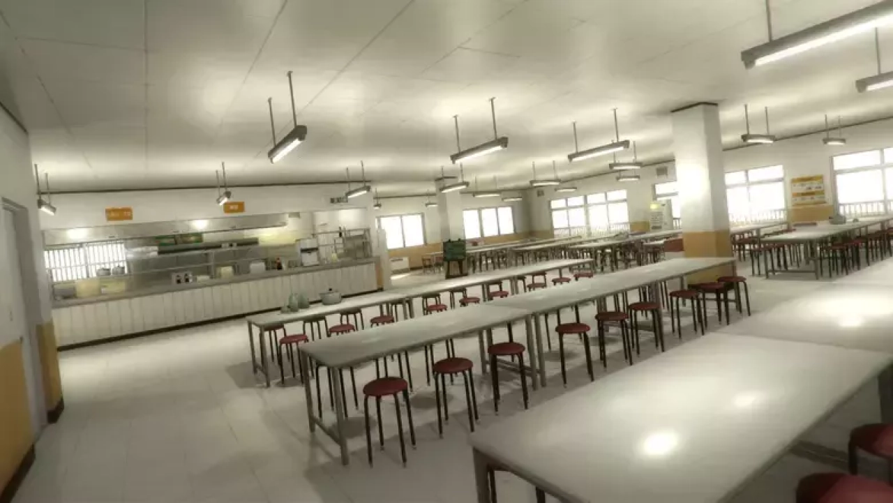 Screenshot #1 - Japanese School Cafeteria
