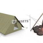 Screenshot #1 - Бесплатные модельки палатки и костра