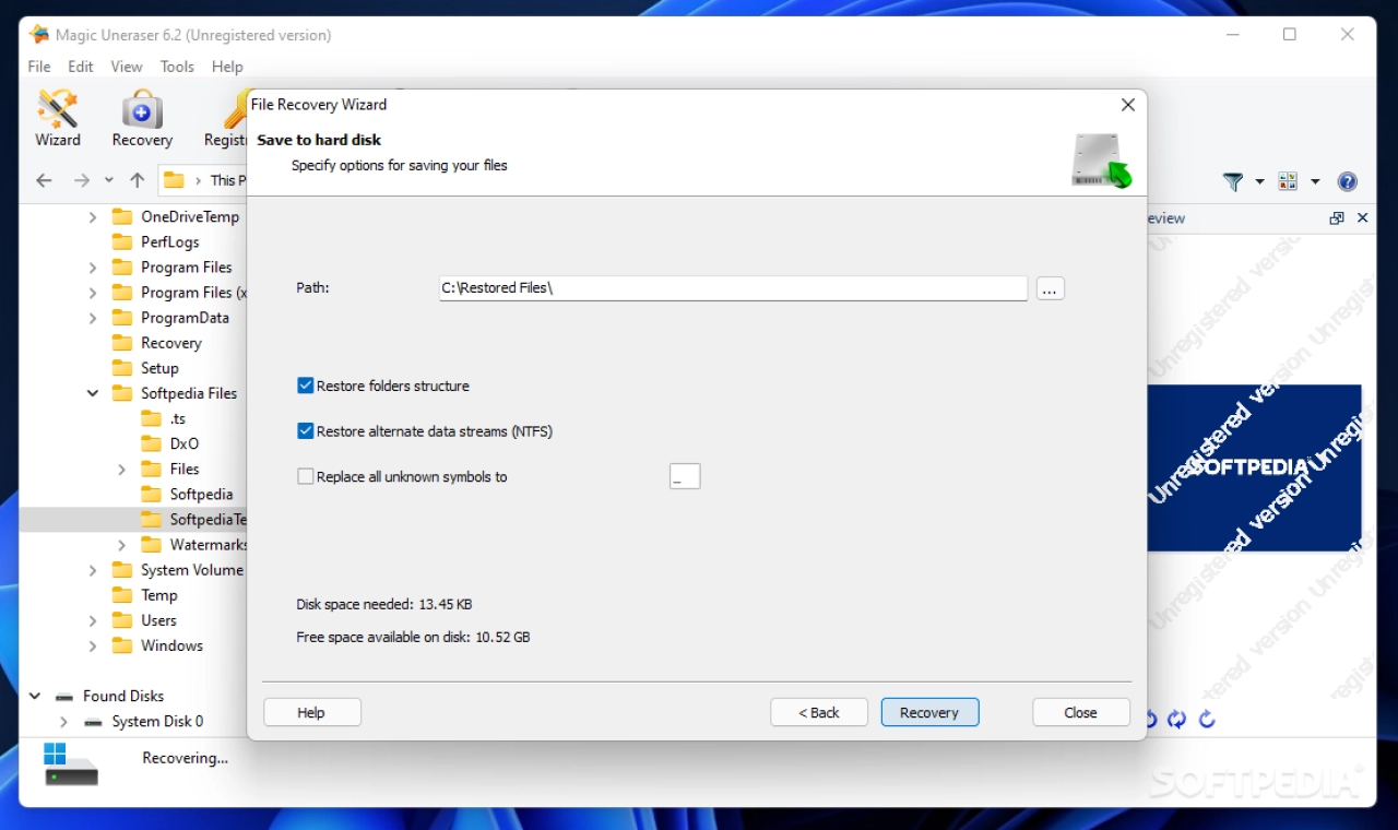Screenshot #3 - Magic Data Recovery Pack v4.6 с активацией