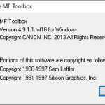 Screenshot #1 - Canon MF Toolbox