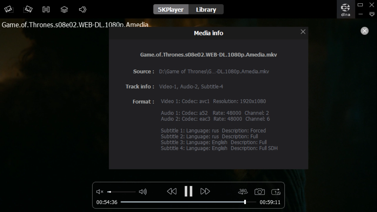 Screenshot #4 - 5KPlayer