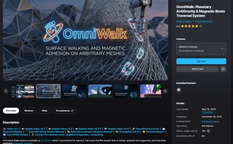 OmniWalk: Planetary AntiGravity & Magnetic Boots Traversal System (UE5.7)