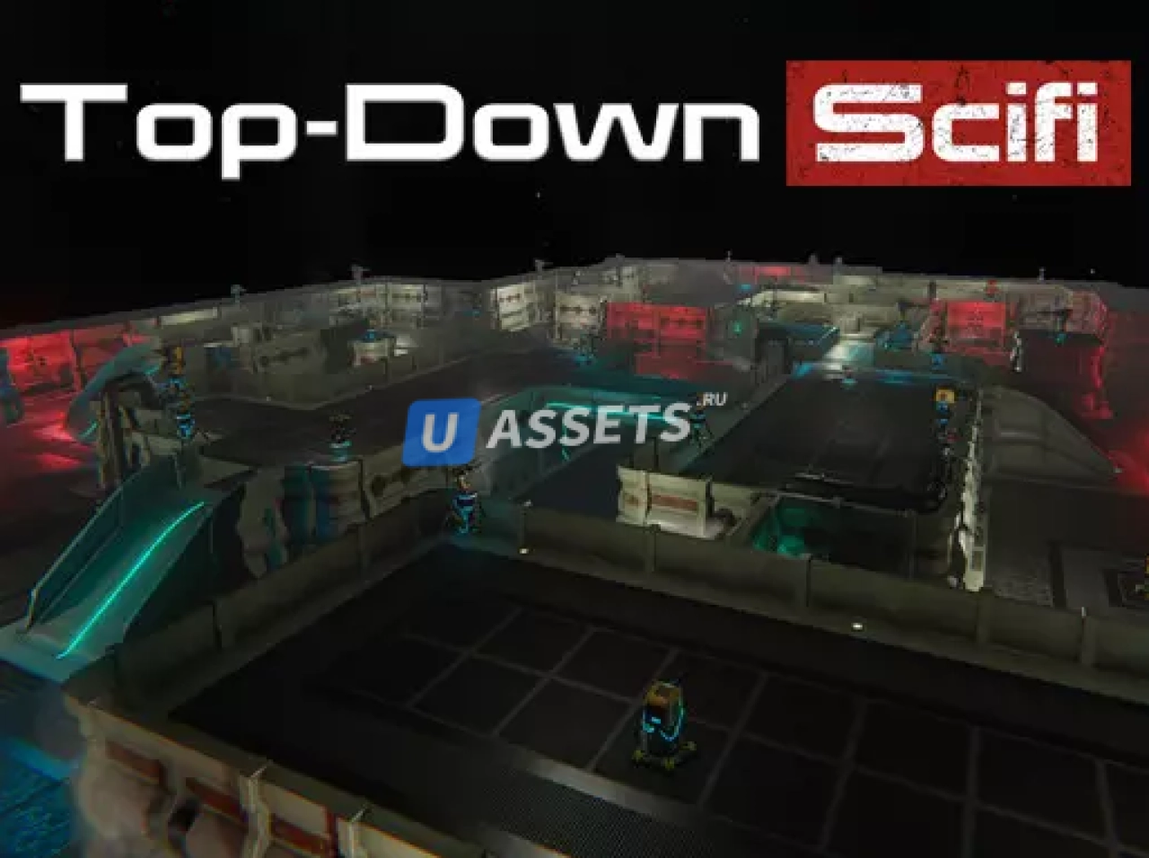 Screenshot #1 - Top-Down Scifi modular Environment