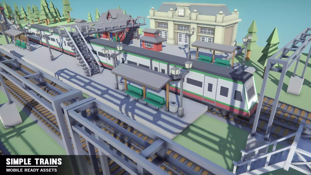 Screenshot #3 - Simple Trains - Cartoon Assets