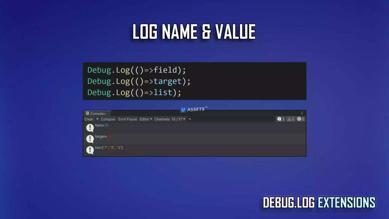 Screenshot #2 - Debug.Log Extensions