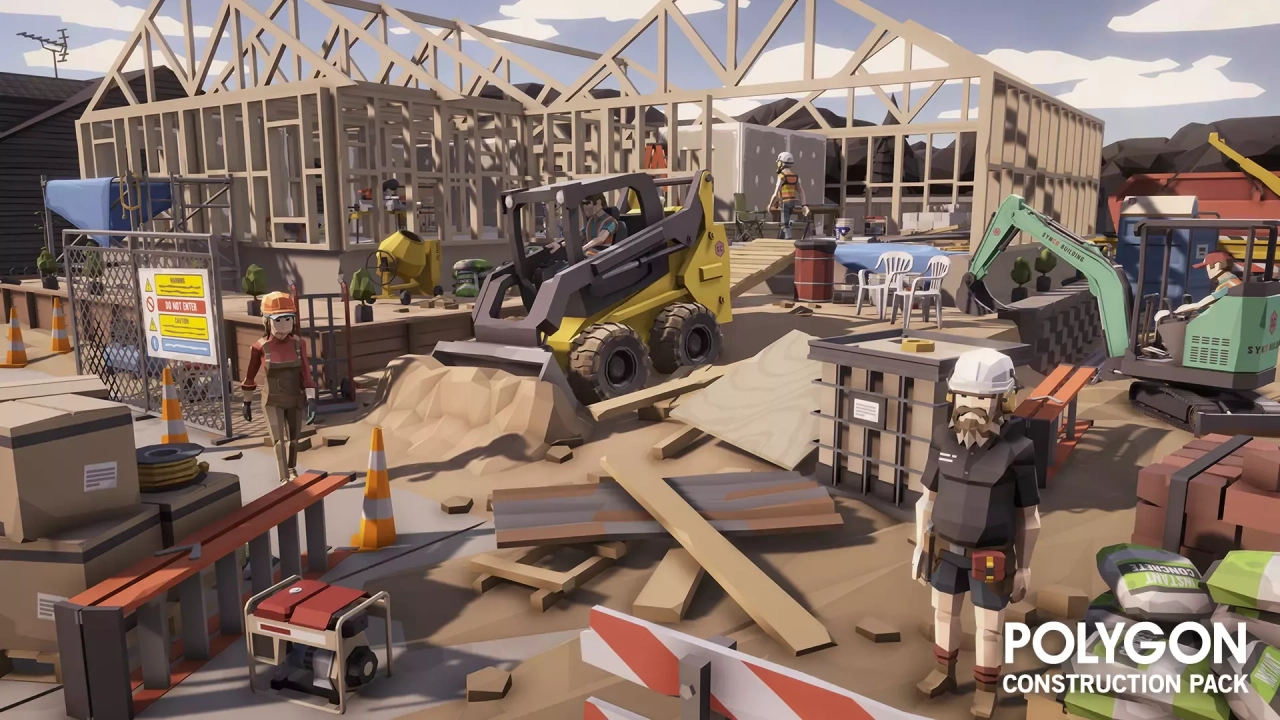 Screenshot #1 - POLYGON Construction - Low Poly 3D Art by Synty