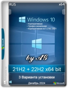 Windows 10 22H2 3in1 x64 с программами by AG 12.2024 [19045.5247]