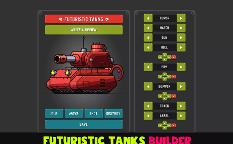 Futuristic Tanks Builder & Animation