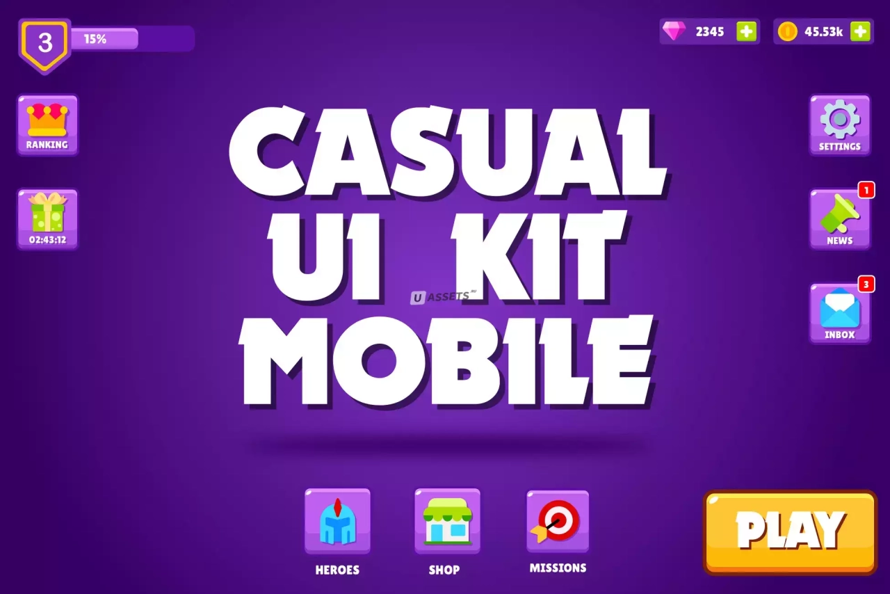 Screenshot #1 - Casual UI Kit - Mobile
