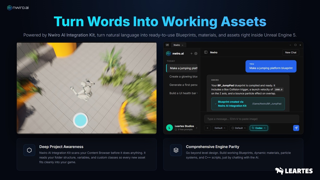 Screenshot #7 - NWIRO - AI Integration Kit ( Unreal Copilot & MCP & IK & Ultimate AI Bridge MCP) (Premium)