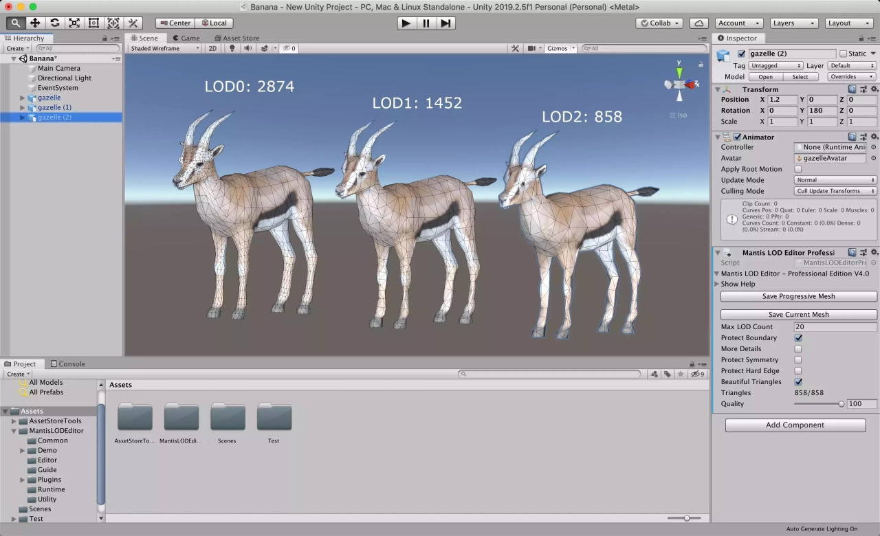 Screenshot #2 - Mantis LOD Editor - Professional Edition