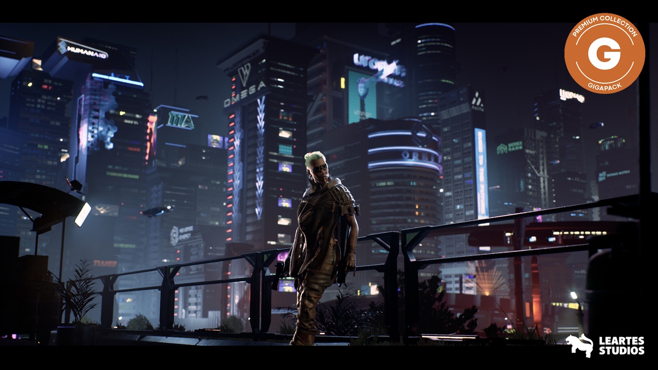Screenshot #12 - Cyberpunk Gigapack ( Modular Cyberpunk Environment / Cyberpunk Characters ) UE5.7