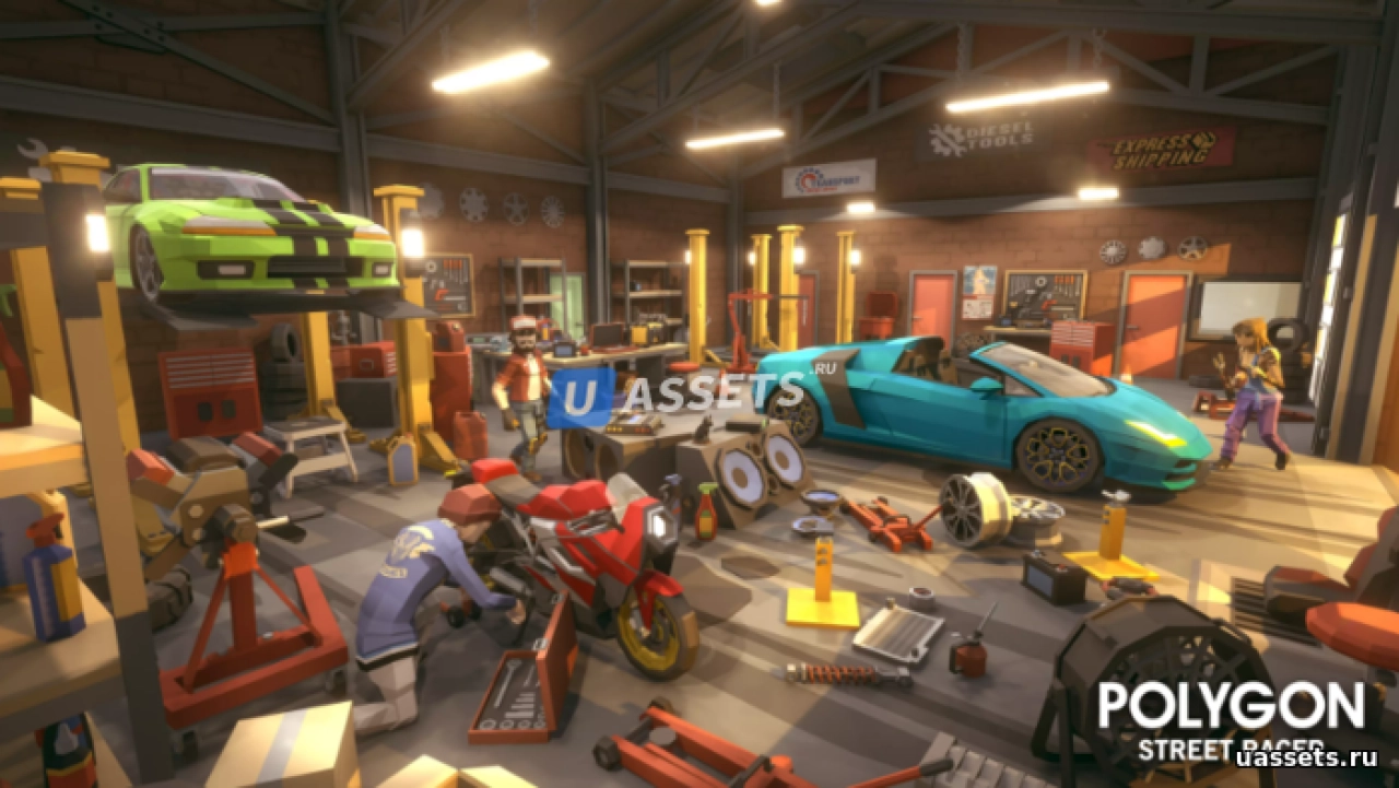 Screenshot #4 - POLYGON - Street Racer - Low Poly 3D Art by Synty