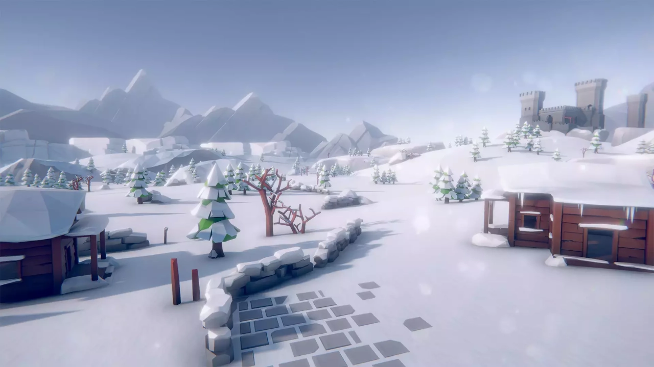 Screenshot #3 - Lowpoly Style Winter Environment