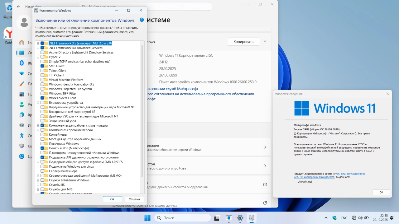 Screenshot #3 - Windows 11 Enterprise LTSC 24H2 Build 26100.6584 Октябрь 2025 Full