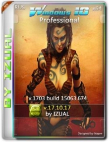 Windows 10 Professional 15063.674 v.1703 by IZUAL (x64)
