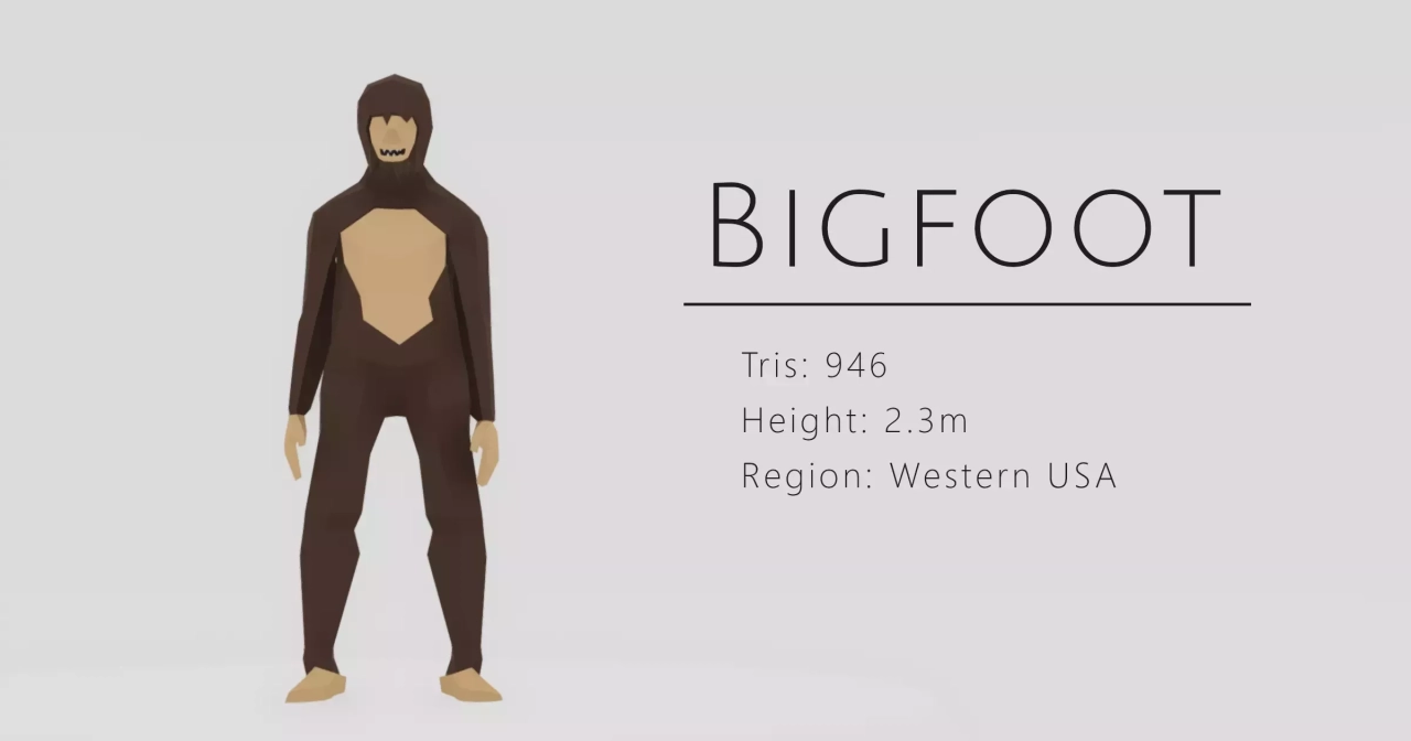 Screenshot #1 - Cryptid: Low Poly Monsters