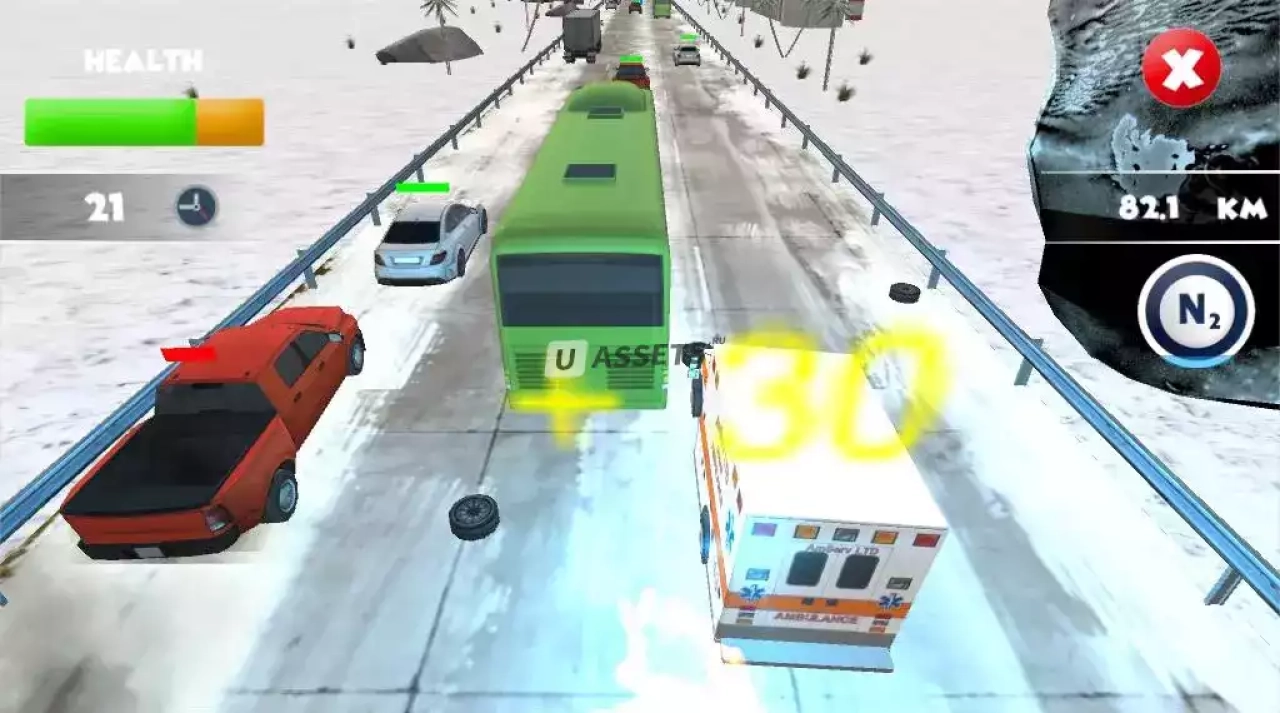 Screenshot #2 - Traffic Race : Crash Template 2022
