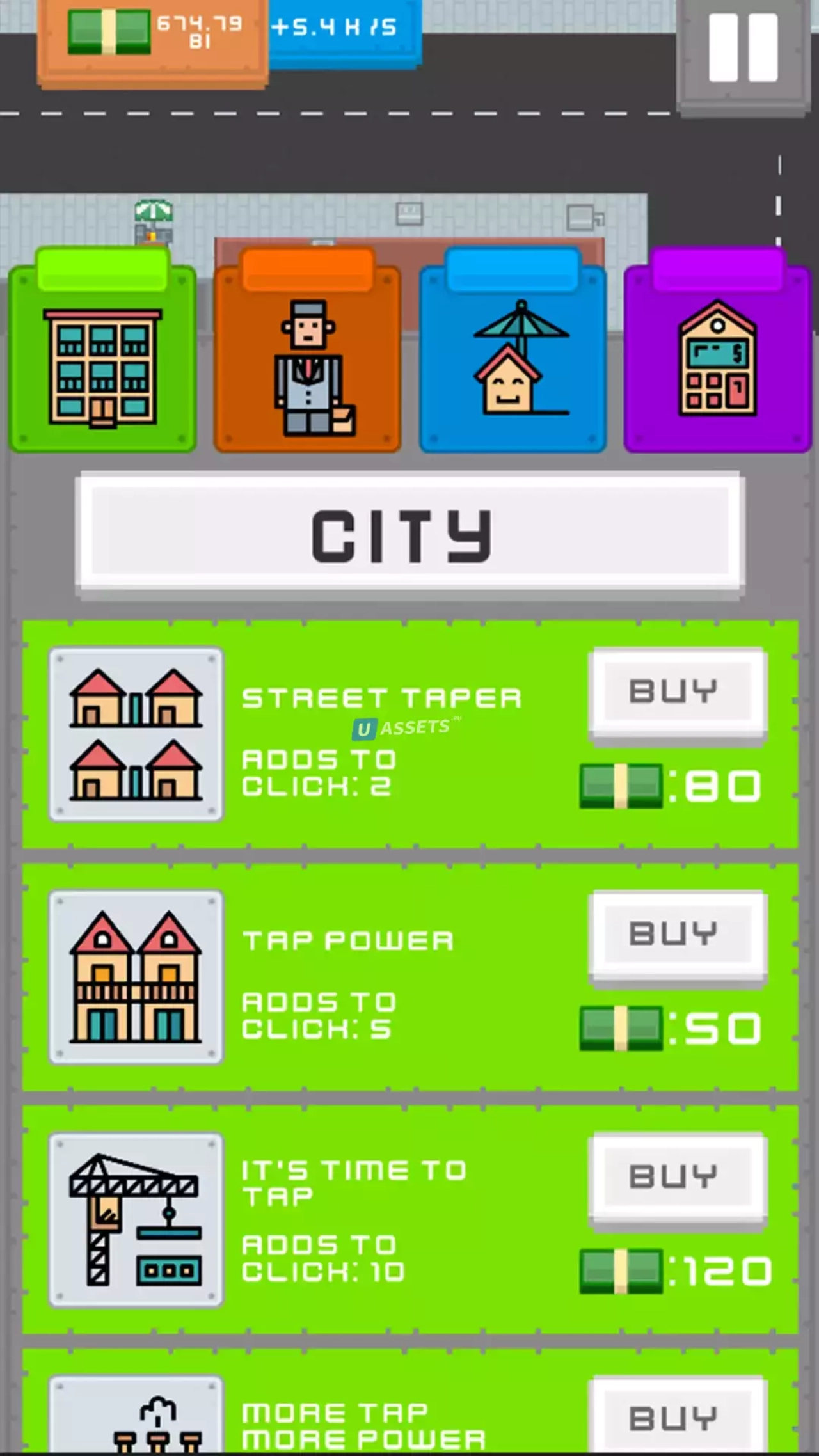 Screenshot #4 - Clicker-Idle Game Template