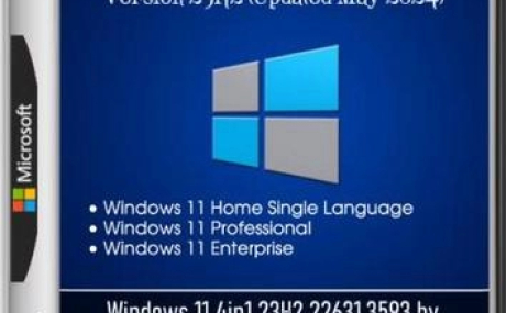 Сборка Windows 11 4in1 23H2 22631.3593 by SmokieBlahBlah 2024.05.31