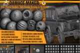 ArtStation - Damage Maker 300 ZBrush Brushes 240 Blender Brushes and 60 Alphas