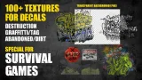 Screenshot #1 - Survival Game Graffiti and Dirt Texture Set